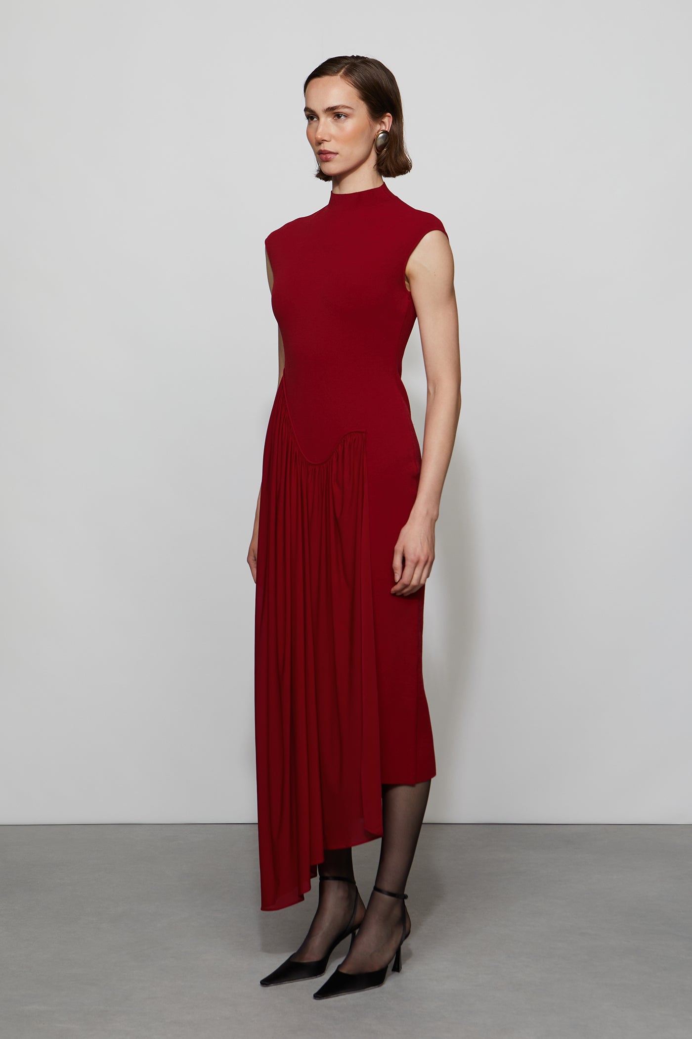 Francis Knit Combo Midi Dress