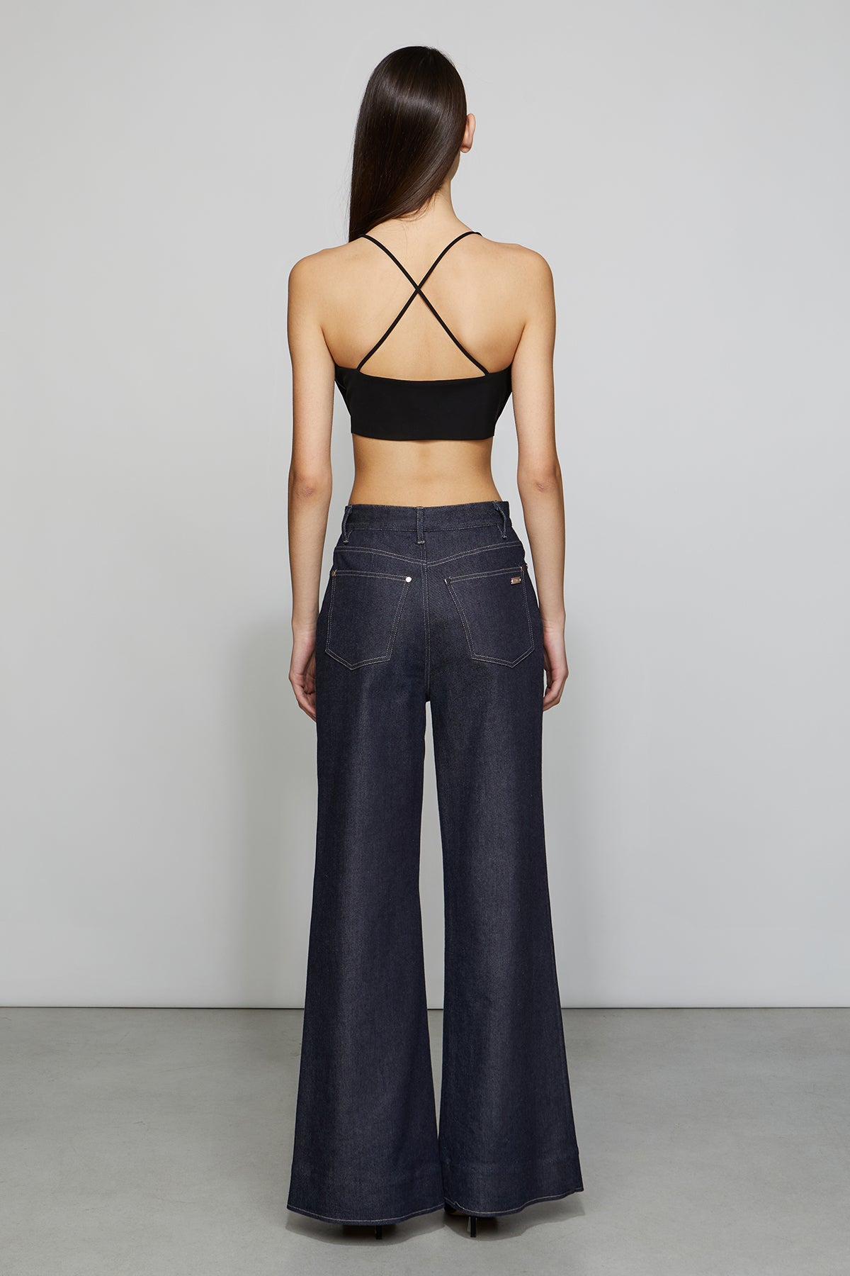Ezra Denim Wide Leg Pants