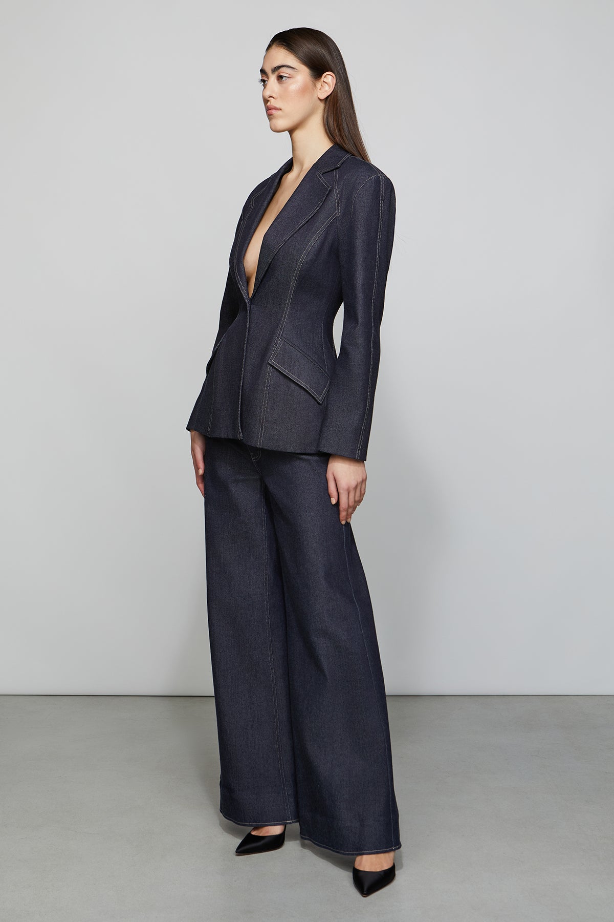 Owen Structure Denim Blazer