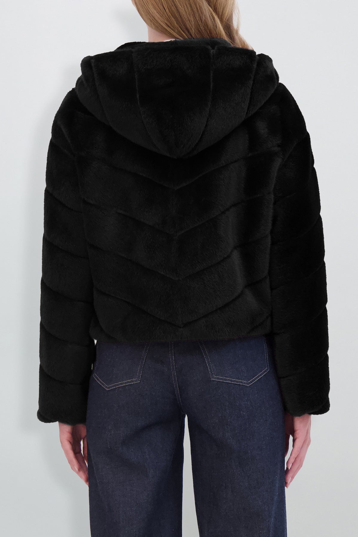 Fur-Free Mink Hooded Jacket