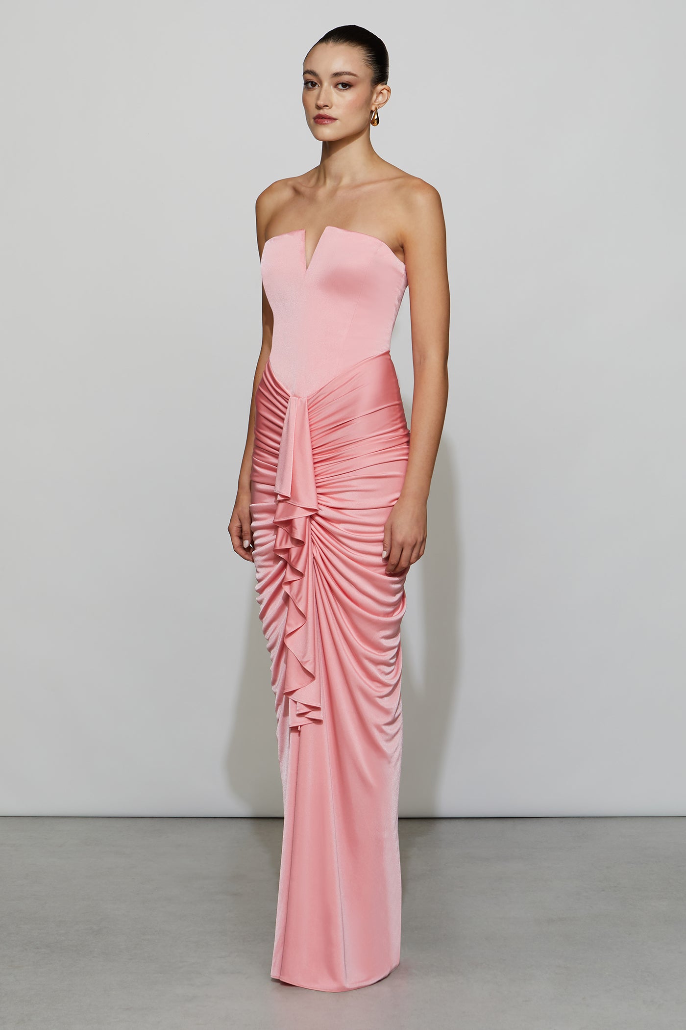 selena pink dress Selena Pink Print Maxi Dress