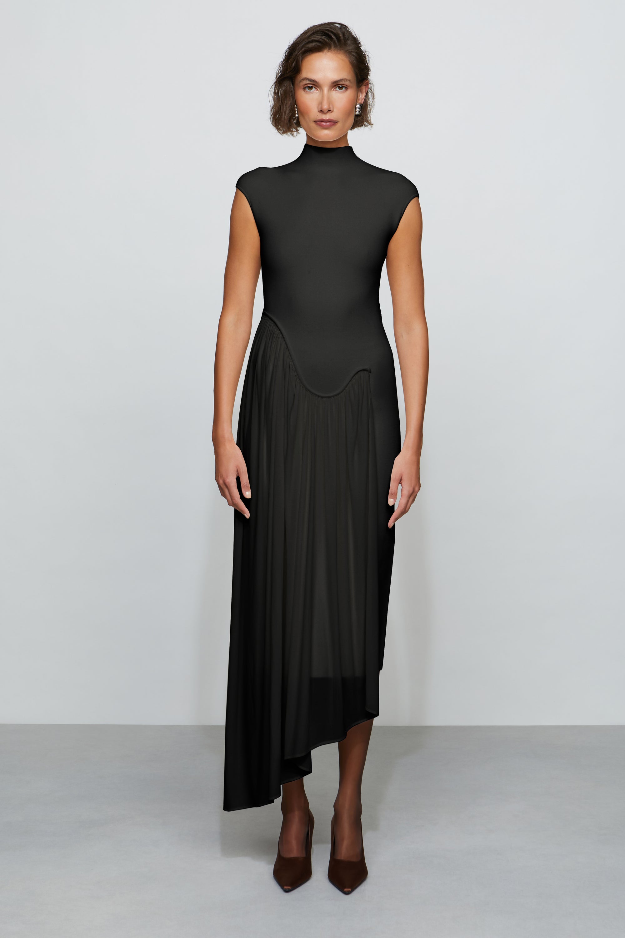 Francis Knit Combo Midi Dress ET OCHS Francis Knit Combo Midi Dress ET OCHS