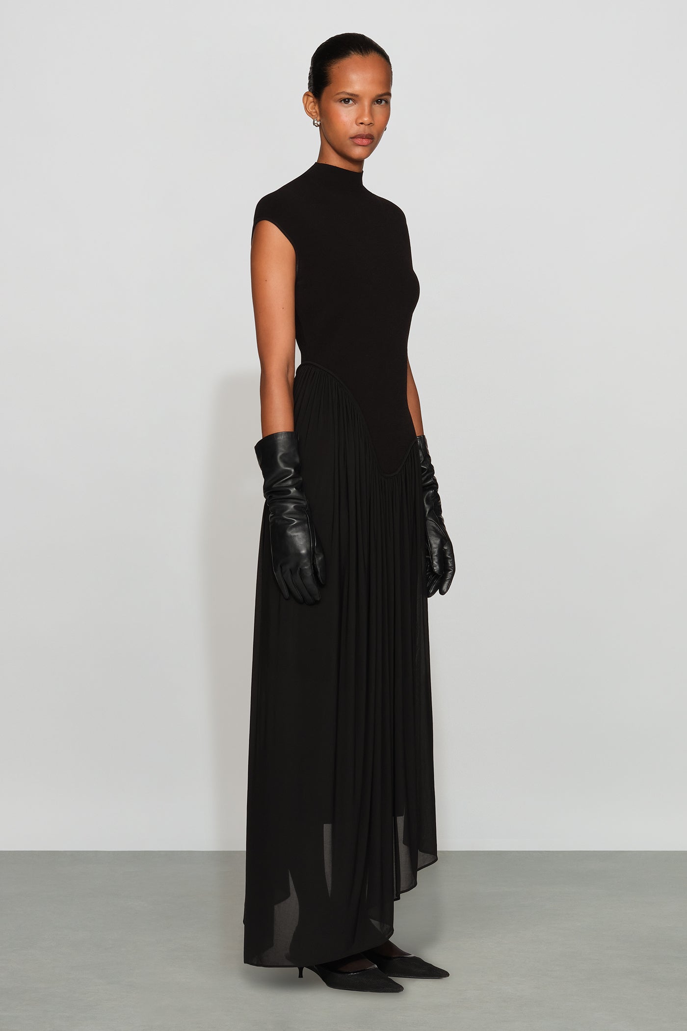 Francis Knit Combo Midi Dress