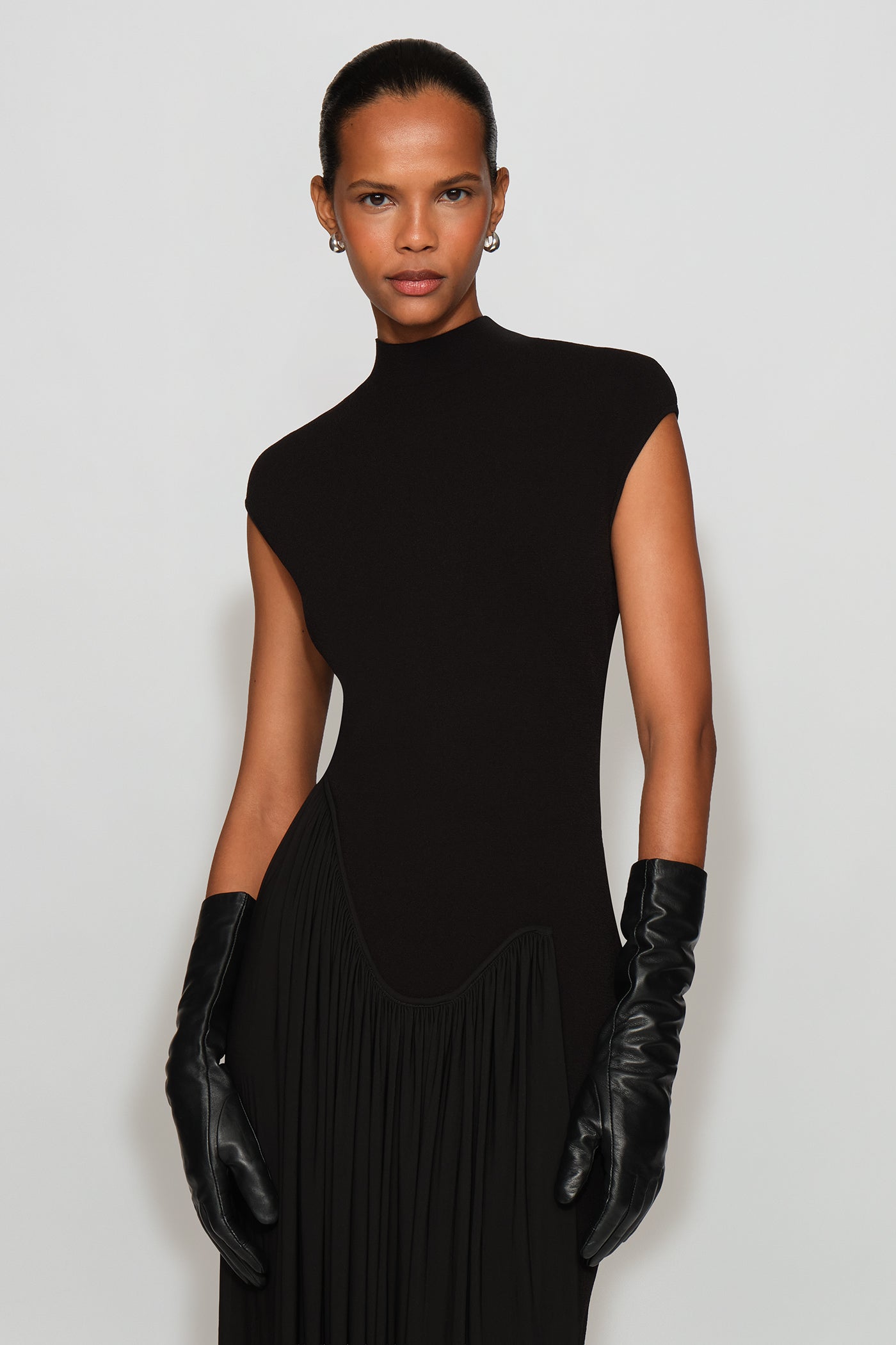 Francis Knit Combo Midi Dress