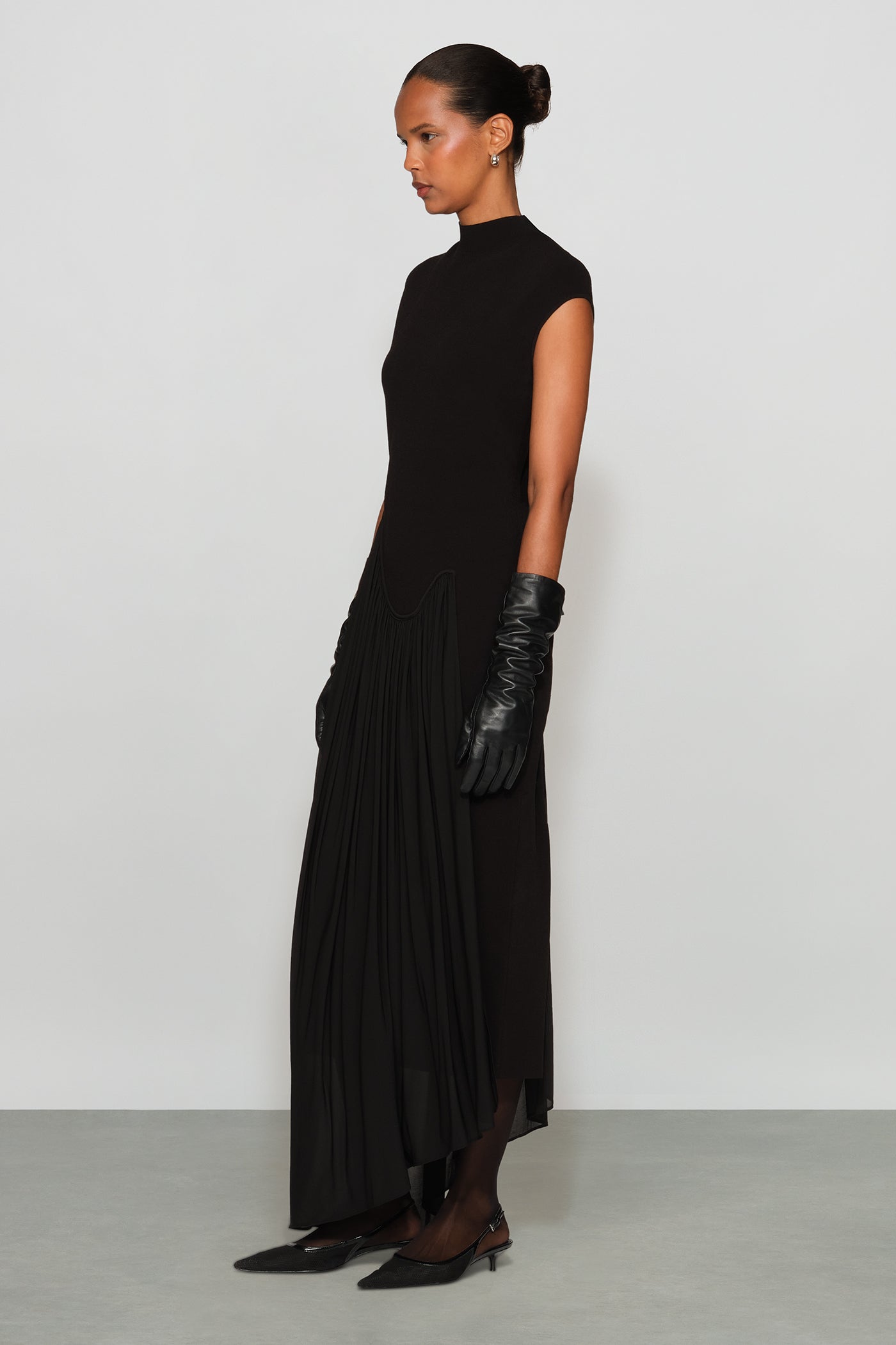 Francis Knit Combo Midi Dress