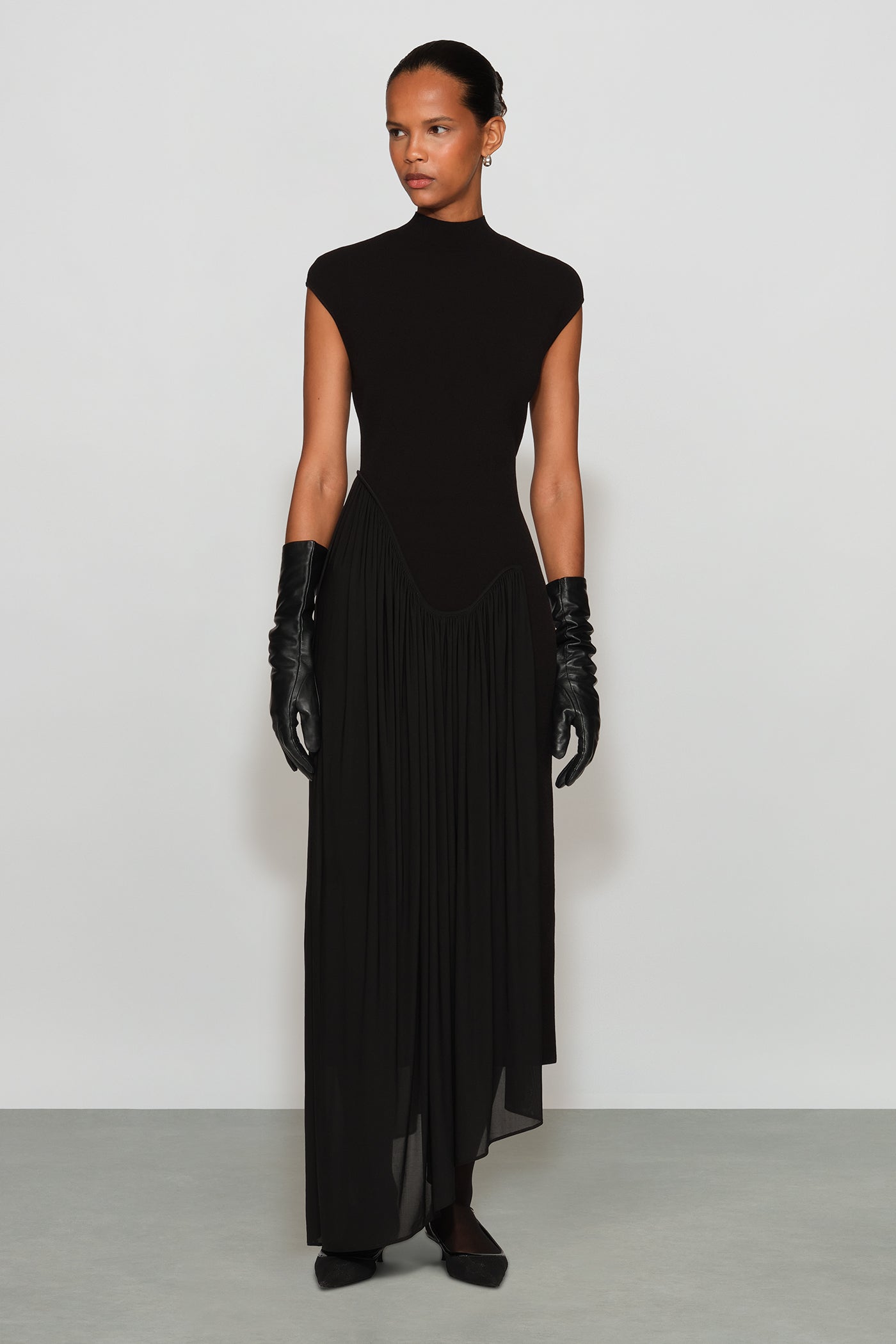 Francis Knit Combo Midi Dress