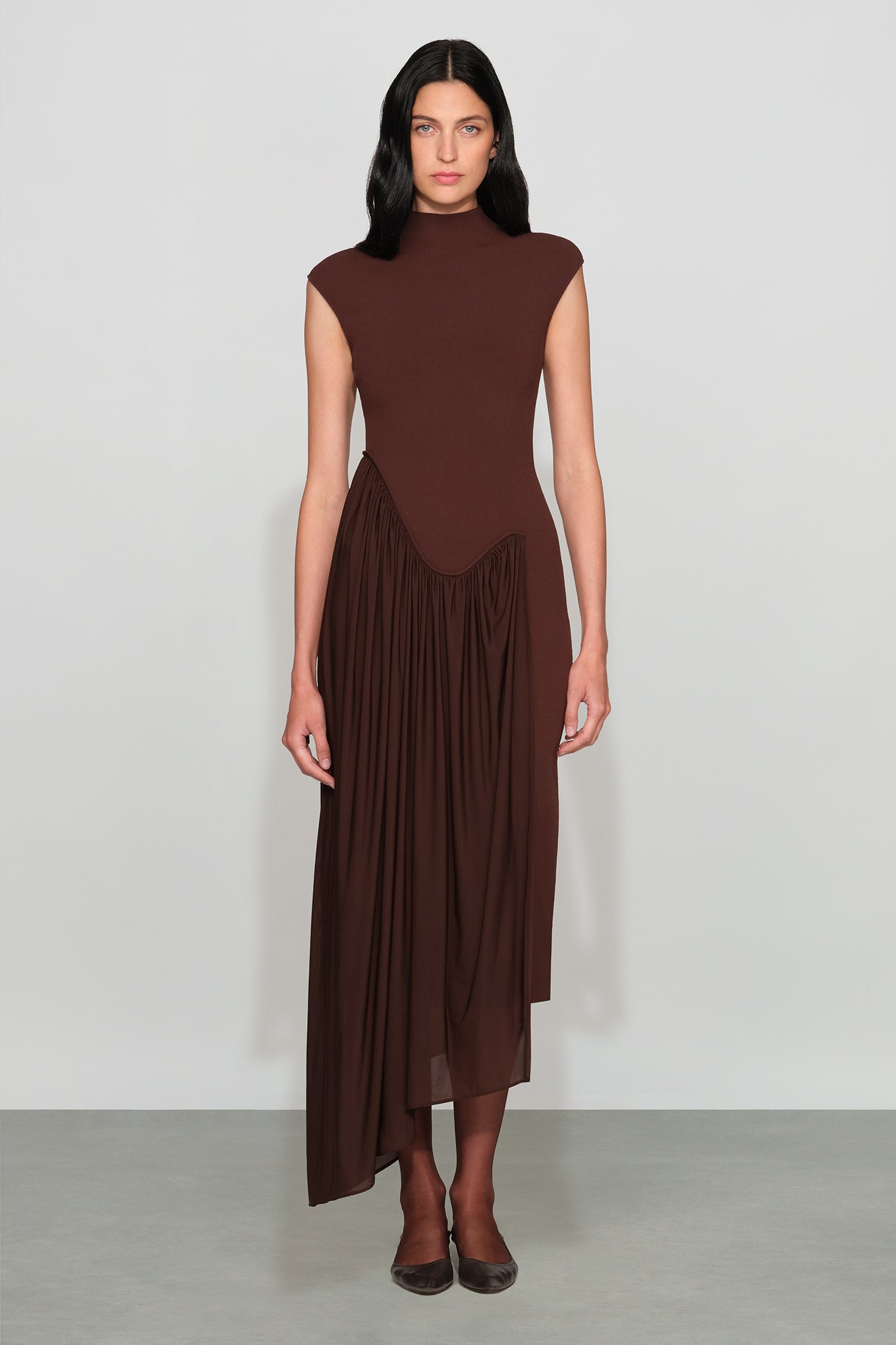 Francis Knit Combo Midi Dress