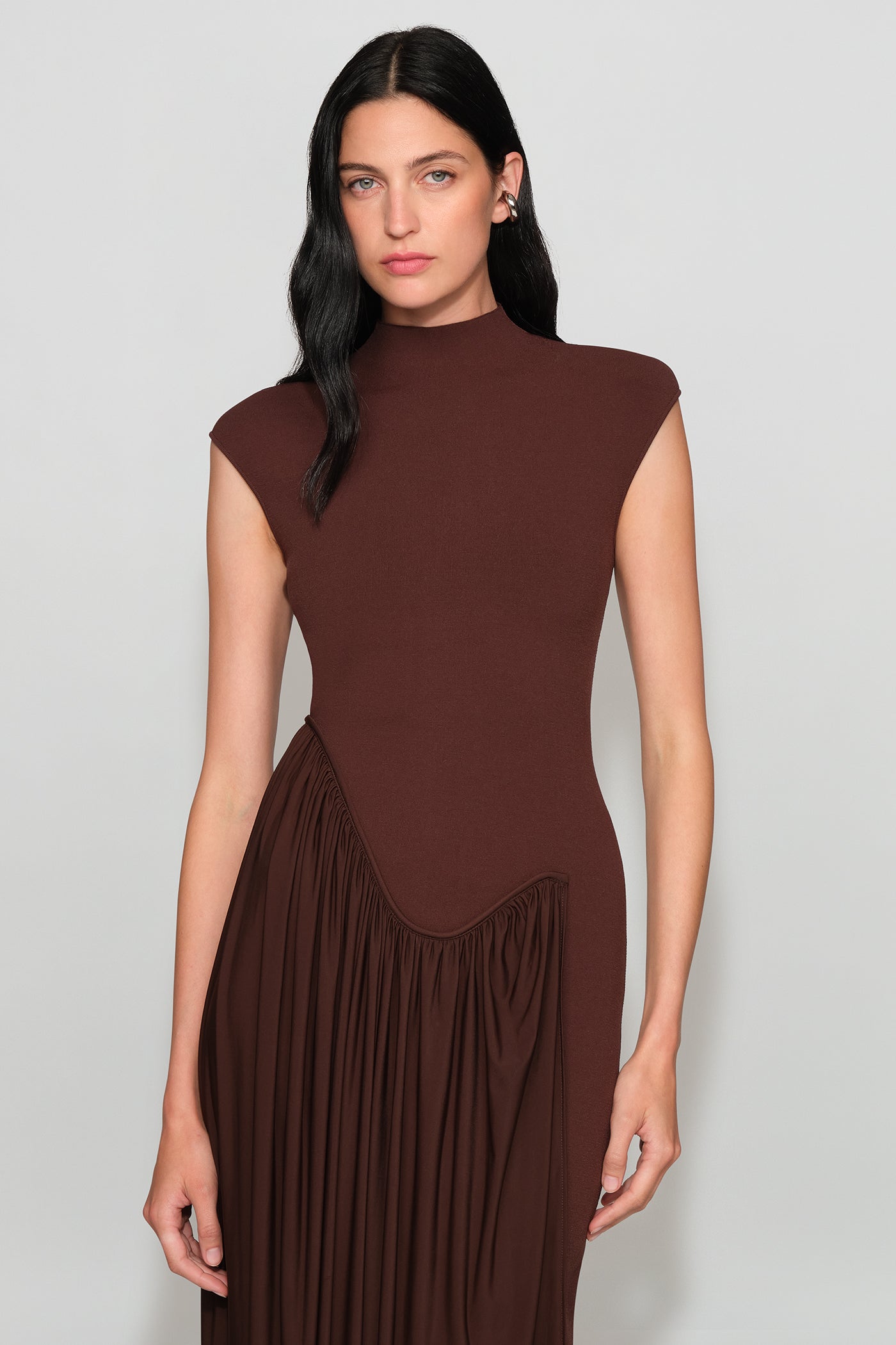 Francis Knit Combo Midi Dress