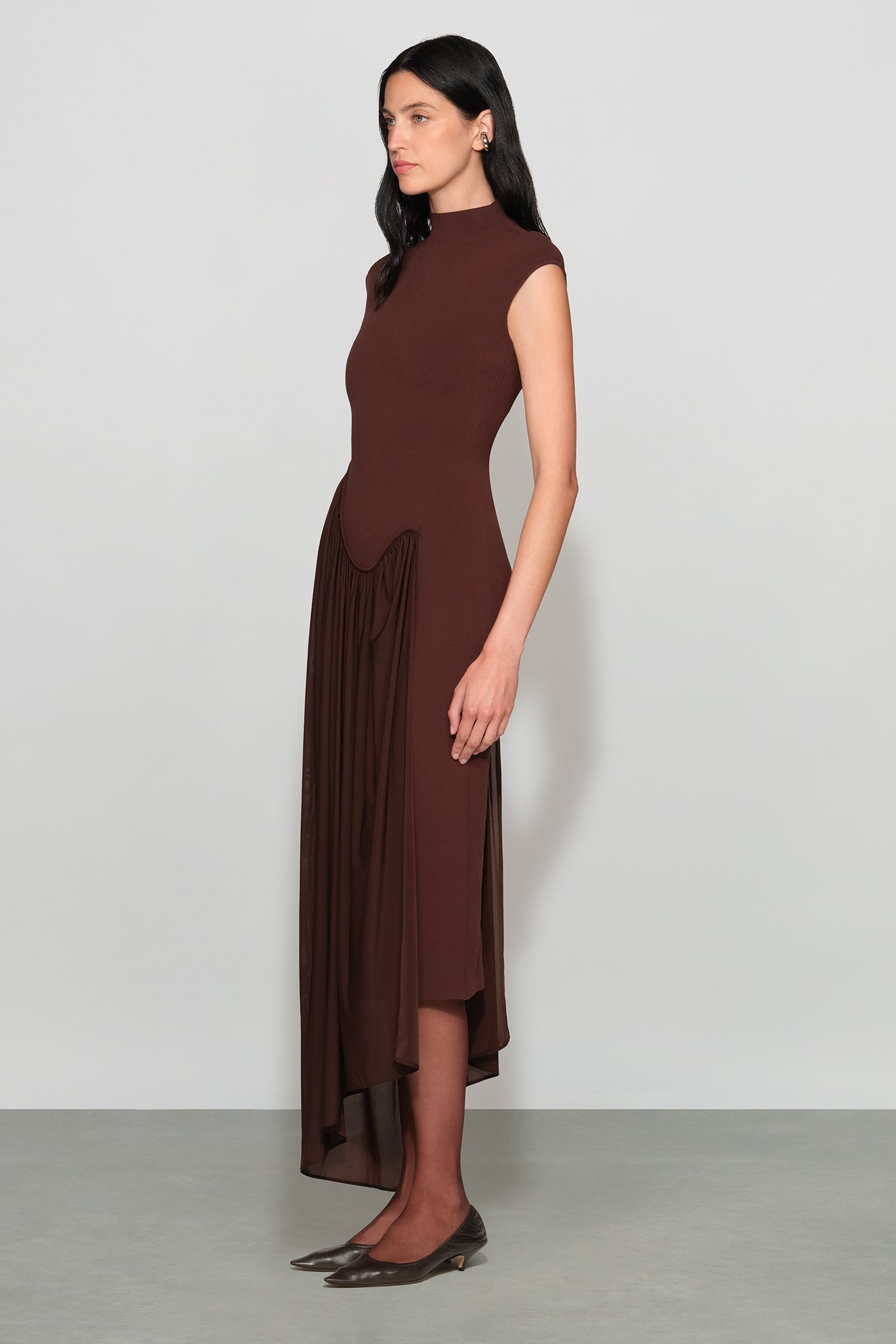 Francis Knit Combo Midi Dress