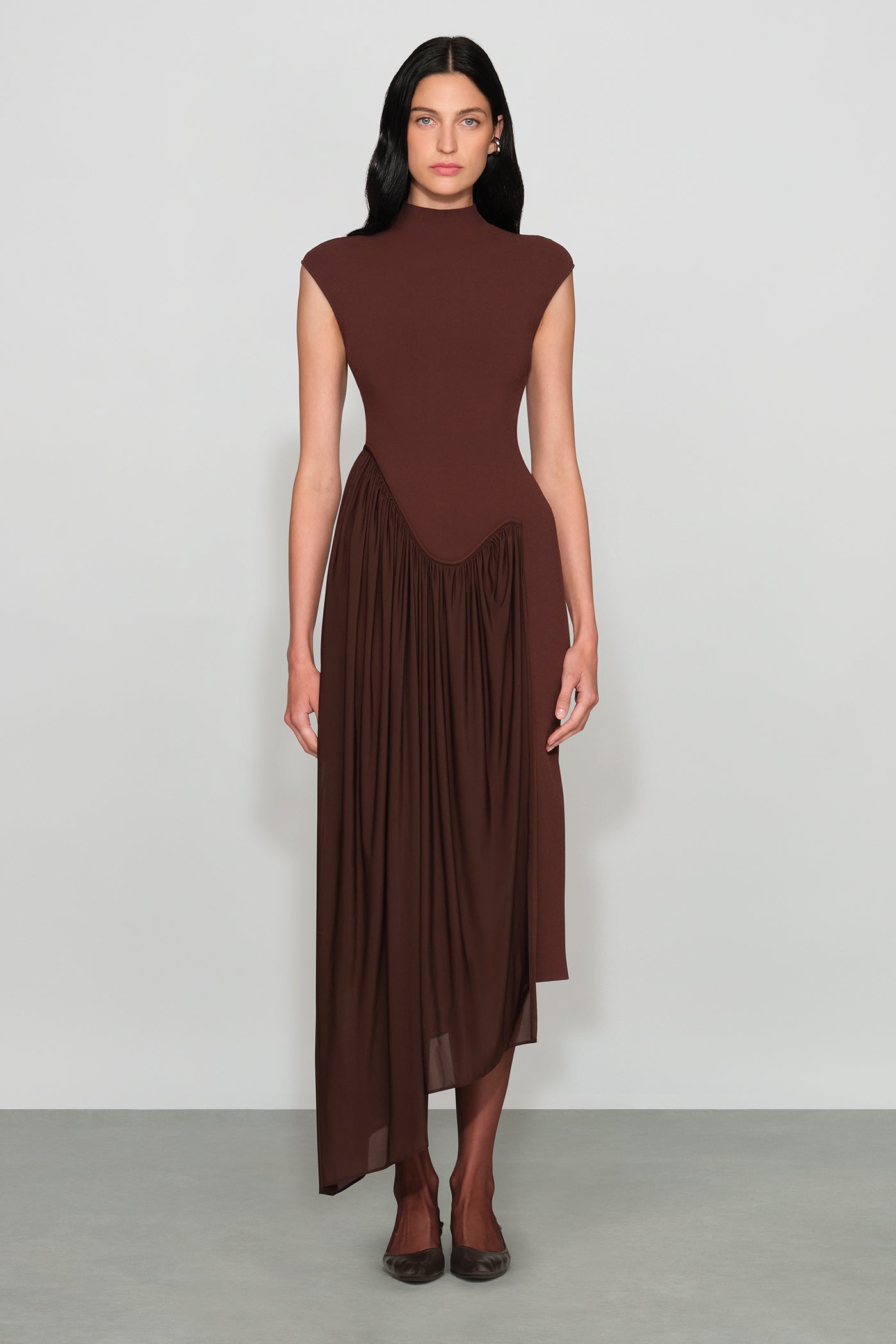 Francis Knit Combo Midi Dress