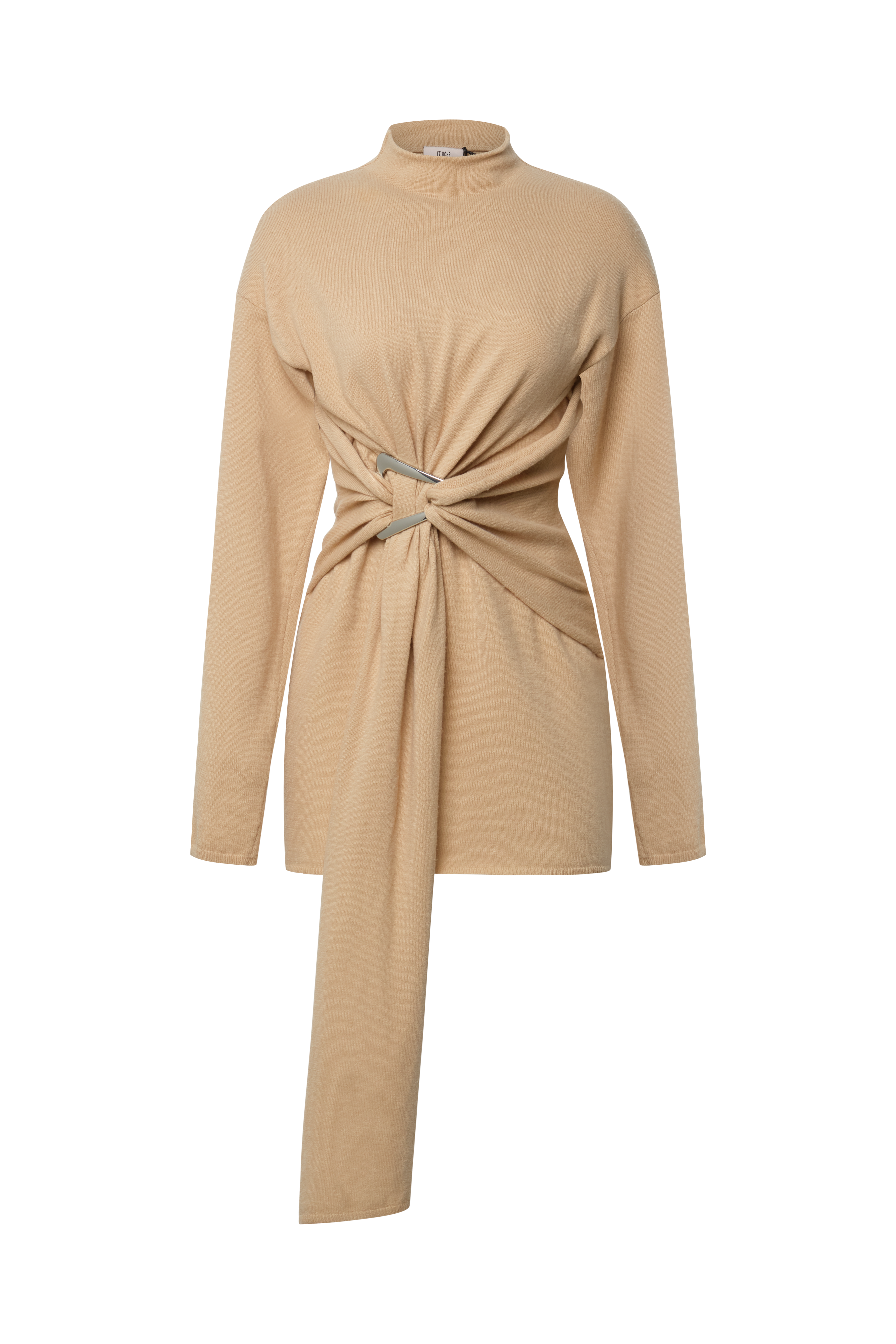 Poala Knit Dress L / Buff