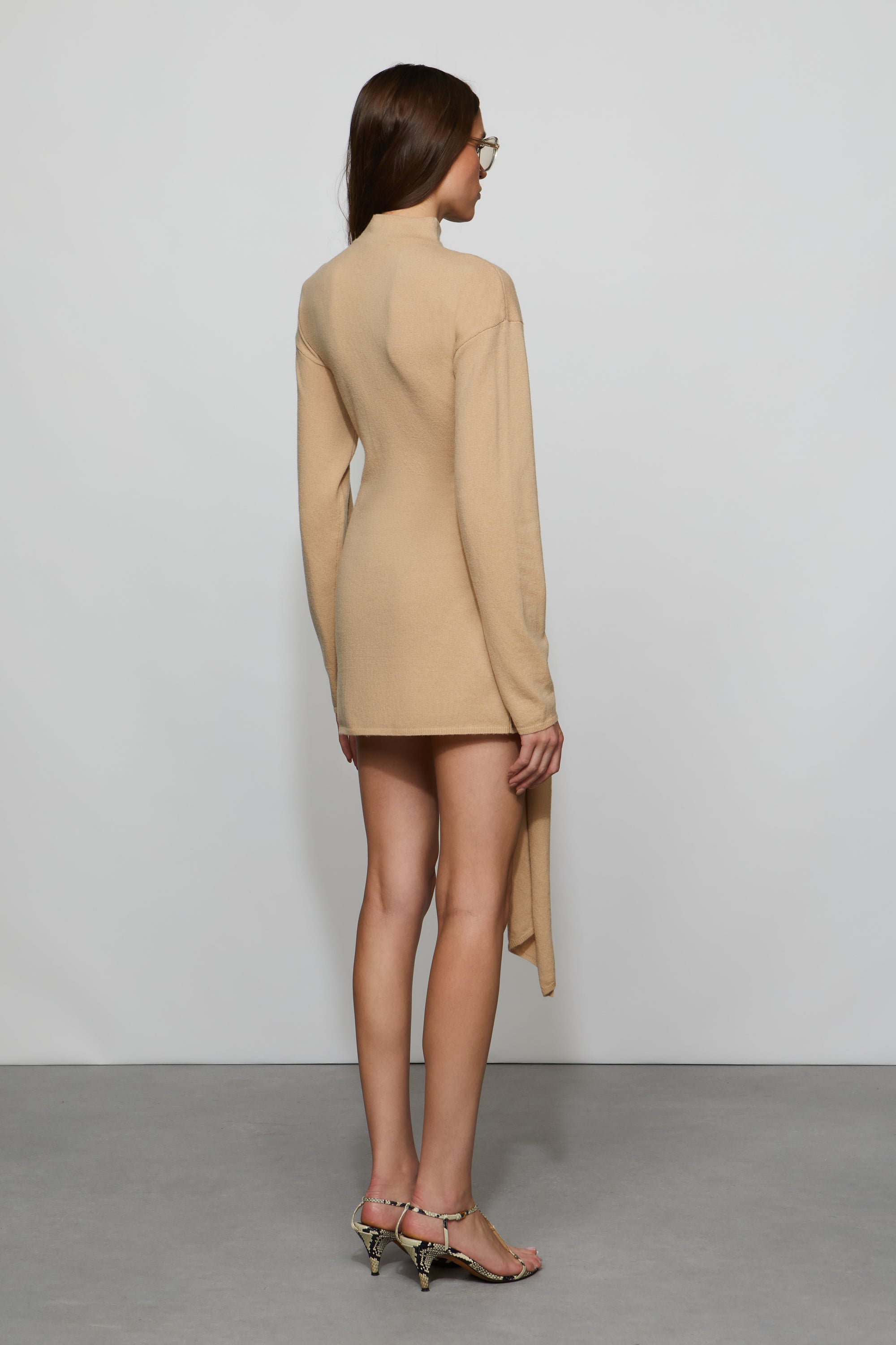 Poala Knit Dress L / Buff Poala Knit Dress L / Buff