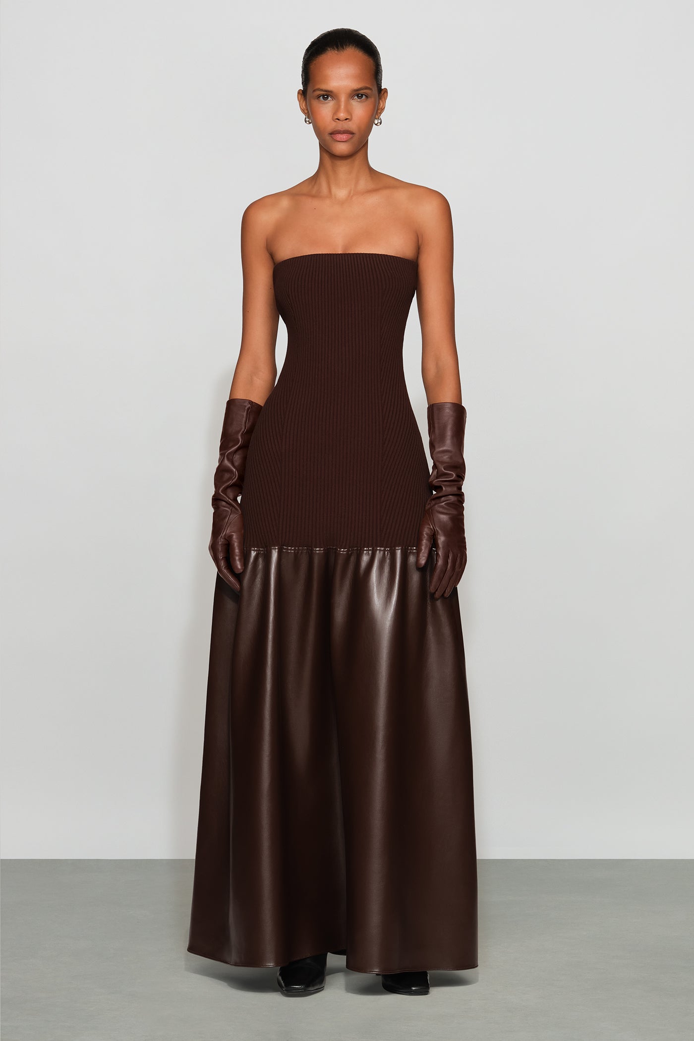 sabine knit dress Et Ochs Women's Combo - Mocha highlight-soft-velvet-top