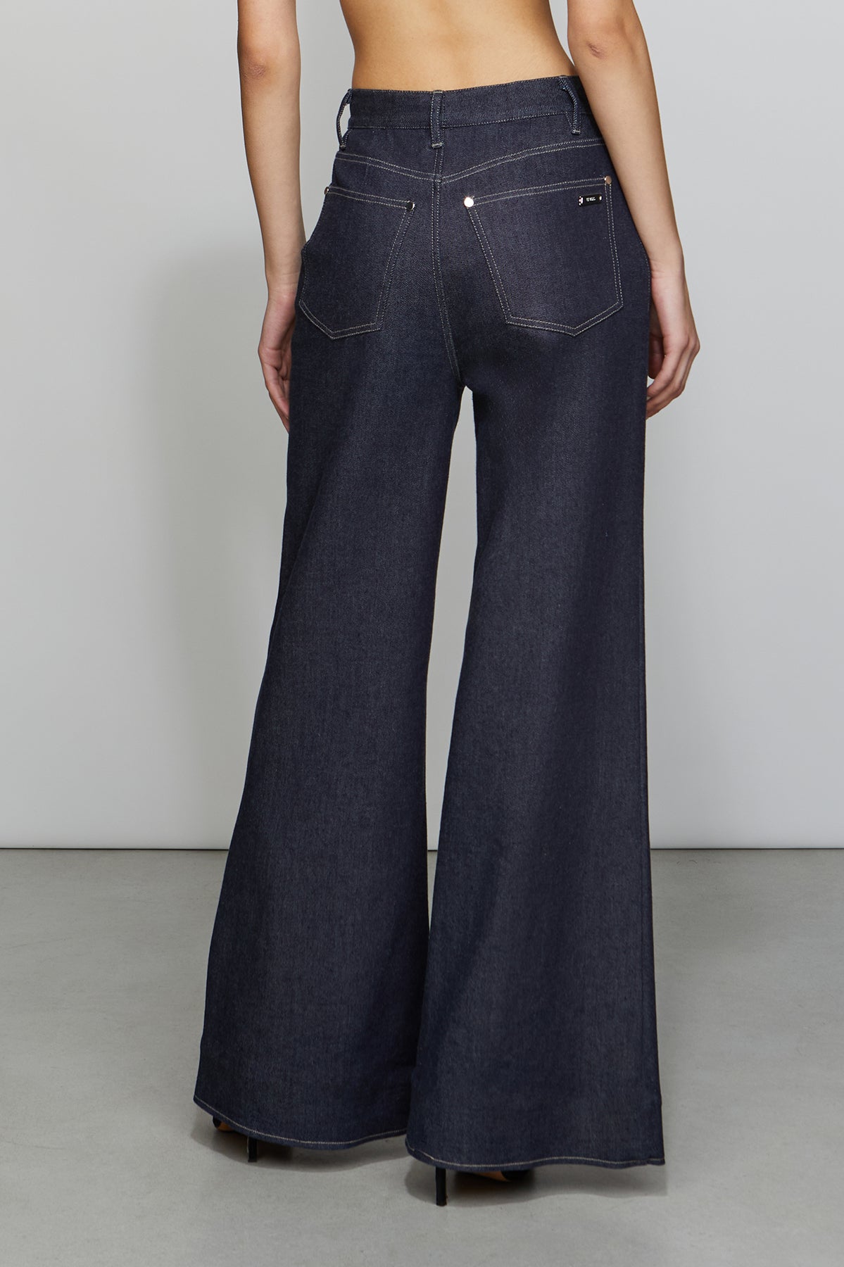 Ezra Denim Wide Leg Pants